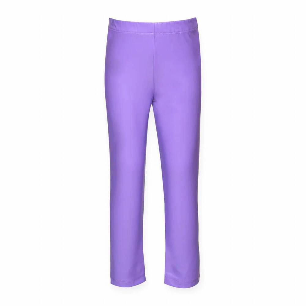 NEW BABY SARA women's faux leather leggings in lavender